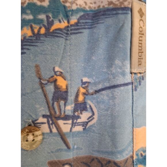 Columbia Size XL Men's Button Up Short sleeve Shirt - Picture 7 of 10